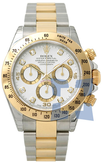 Rolex Daytona Series Stainless Steel and 18k Gold Mens Wristwatch 116523WD Rolex Daytona Series Stainless Steel and 18k Gold Mens Wristwatch 116523WD