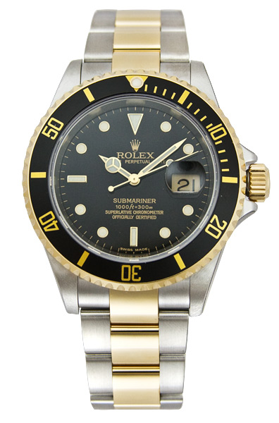 Rolex Submariner Series Submariner Date Two-Tone Steel Mens Wristwatch 16613BKSO Rolex Submariner Series Submariner Date Two-Tone Steel Mens Wristwatch 16613BKSO