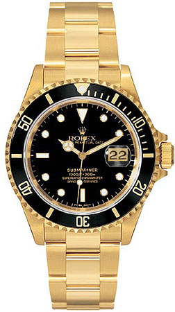 Rolex Submariner Series Submariner Date 18kt Yellow Gold Mens Wristwatch 16618-BKSO Rolex Submariner Series Submariner Date 18kt Yellow Gold Mens Wristwatch 16618-BKSO
