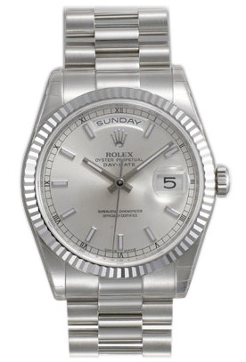 Rolex Day-Date Series Mens Automatic 18kt White Gold Wristwatch 118239-SSP Rolex Day-Date Series Mens Automatic 18kt White Gold Wristwatch 118239-SSP