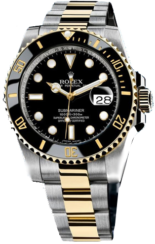 Rolex Submariner Series 18k Yellow Gold Oyster Bracelet Mens Wristwatch 116613-BKSO Rolex Submariner Series 18k Yellow Gold Oyster Bracelet Mens Wristwatch 116613-BKSO