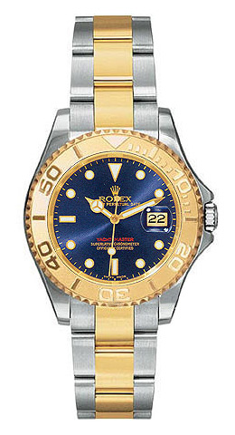 Rolex Yachtmaster Series Elegant Unisex Automatic 18kt Yellow Gold Unidirectional Rotating Wristwatch 168623-BLSO Rolex Yachtmaster Series Elegant Unisex Automatic 18kt Yellow Gold Unidirectional Rotating Wristwatch 168623-BLSO