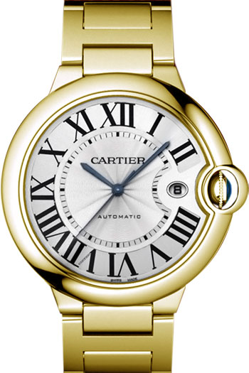 Cartier Ballon Bleu Large Series Fashionable 18k Yellow Gold Mens Swiss Quartz Wristwatch-W69005Z2 Cartier Ballon Bleu Large Series Fashionable 18k Yellow Gold Mens Swiss Quartz Wristwatch-W69005Z2
