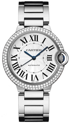 Cartier Ballon Bleu Medium Series Fashionable 18k White Gold Unisex Wristwatch-WE9006Z3 Cartier Ballon Bleu Medium Series Fashionable 18k White Gold Unisex Wristwatch-WE9006Z3