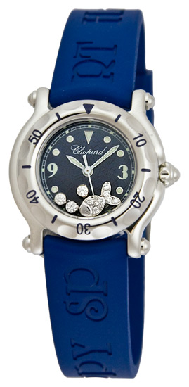Chopard Happy Beach Series Diamond Fish Steel Mini Ladies Quartz Watch 278923 in Dark Blue Chopard Happy Beach Series Diamond Fish Steel Mini Ladies Quartz Watch 278923 in Dark Blue