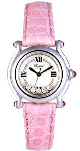 Chopard Happy Sport Series Diamond Steel Ladies Swiss Quartz Wristwatch 278245-21 in Pink Chopard Happy Sport Series Diamond Steel Ladies Swiss Quartz Wristwatch 278245-21 in Pink
