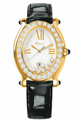 Chopard Happy Sport Series Ladies Oval with 18k White Gold Quartz Watch 2770002311WMP Chopard Happy Sport Series Ladies Oval with 18k White Gold Quartz Watch 2770002311WMP