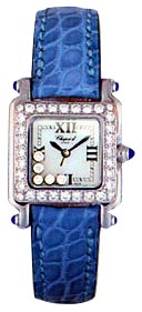 Chopard Happy Sport Series Diamond Steel Ladies Swiss Quartz Wristwatch 27889423-11 in Blue Chopard Happy Sport Series Diamond Steel Ladies Swiss Quartz Wristwatch 27889423-11 in Blue