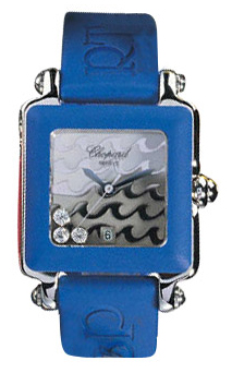 Chopard Happy Sport Series Diamond Steel Unisex Swiss Quartz Wristwatch 278325-23 in Blue Chopard Happy Sport Series Diamond Steel Unisex Swiss Quartz Wristwatch 278325-23 in Blue