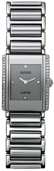 Rado Integral Series Platinum-tone Ceramic Quartz Ladies Watch R20430722 in Silver Rado Integral Series Platinum-tone Ceramic Quartz Ladies Watch R20430722 in Silver
