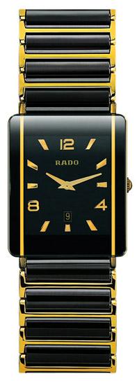 Rado Integral Series Black Ceramic with 18kt Yellow Gold Quartz Mens Watch R20282192 Rado Integral Series Black Ceramic with 18kt Yellow Gold Quartz Mens Watch R20282192