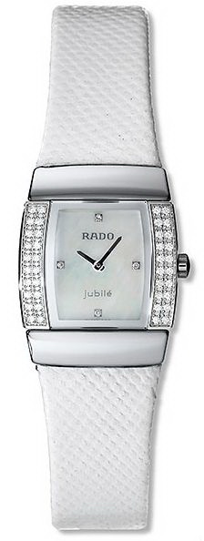Rado Sintra Series Midsize Diamond White Leather Quartz Ladies Watch R13578906 Rado Sintra Series Midsize Diamond White Leather Quartz Ladies Watch R13578906