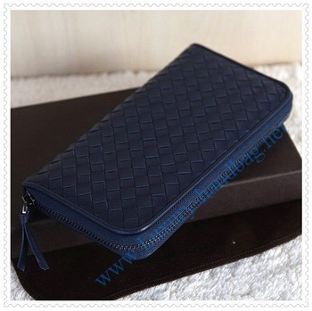 Bottega Venetal Lambskin Leather wallet dark blue Bottega Venetal Lambskin Leather wallet dark blue
