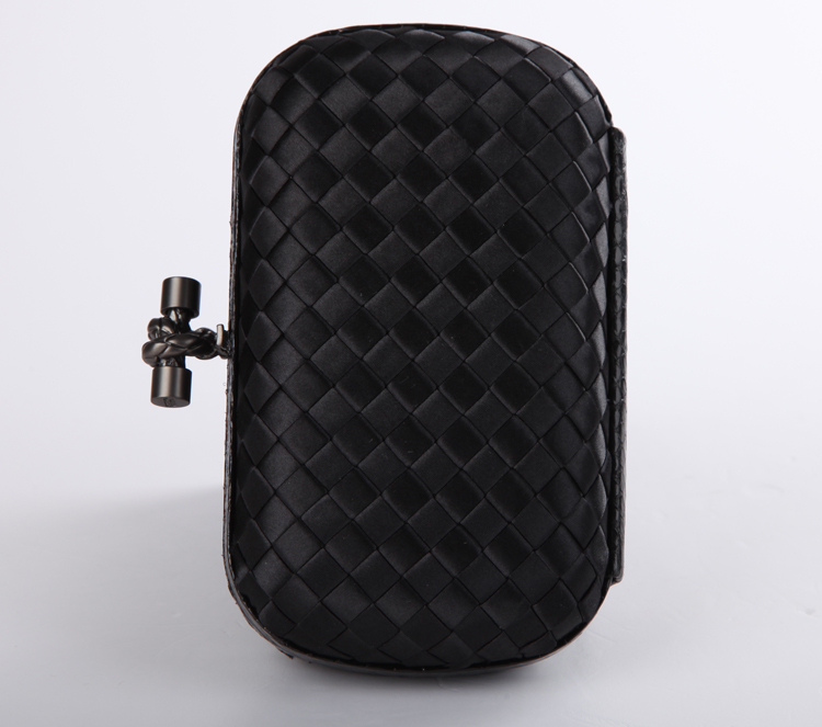 Bottega Veneta nero satin knot clutch 113085 black Bottega Veneta nero satin knot clutch 113085 black