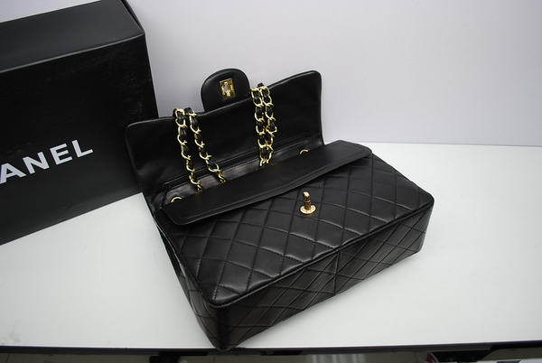 Chanel Jumbo Double Flaps Bag Black Original Lambskin Leather A36097 Gold Chanel Jumbo Double Flaps Bag Black Original Lambskin Leather A36097 Gold