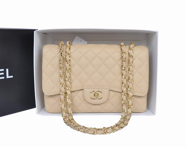 Chanel Original Apricot Caviar Leather Flap Bag A28600 Gold Chanel Original Apricot Caviar Leather Flap Bag A28600 Gold