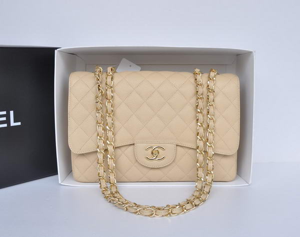 Chanel Original Apricot Caviar Leather Flap Bag A28600 Gold Chanel Original Apricot Caviar Leather Flap Bag A28600 Gold
