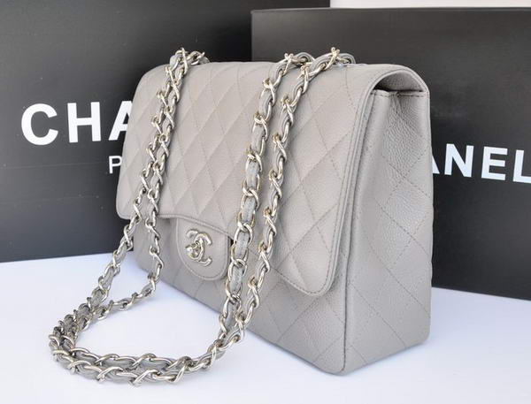 Chanel Original Caviar Leather Flap Bag A28600 Grey Chanel Original Caviar Leather Flap Bag A28600 Grey