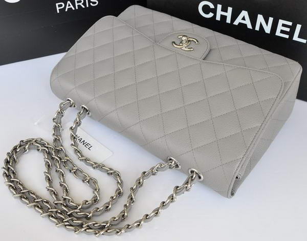 Chanel Original Caviar Leather Flap Bag A28600 Grey Chanel Original Caviar Leather Flap Bag A28600 Grey