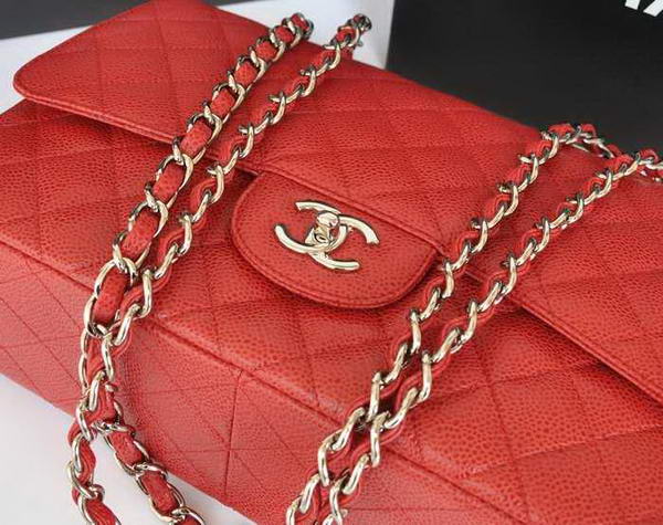 Chanel Original Caviar Leather Flap Bag A28600 Red Chanel Original Caviar Leather Flap Bag A28600 Red