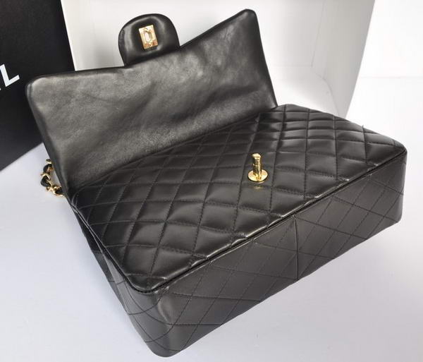 Chanel Original Leather Flap Bag A28600 Black Golden Chanel Original Leather Flap Bag A28600 Black Golden