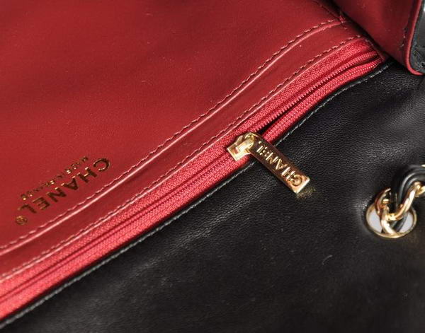 Chanel Original Leather Flap Bag A28600 Black Golden Chanel Original Leather Flap Bag A28600 Black Golden