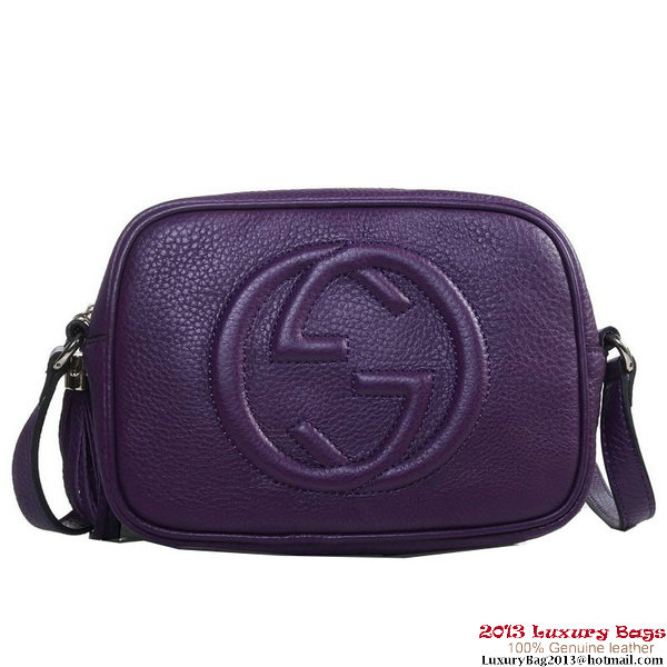 Gucci 308364 Soho Purple Leather Disco Bag Gucci 308364 Soho Purple Leather Disco Bag