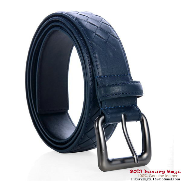 Bottega Veneta Intrecciato Nappa Belt RoyalBlue Bottega Veneta Intrecciato Nappa Belt RoyalBlue