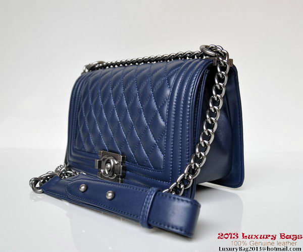 Boy Chanel Flap Shoulder Bag A67086 Sheepskin RoyalBlue Boy Chanel Flap Shoulder Bag A67086 Sheepskin RoyalBlue