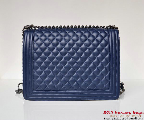 Boy Chanel Flap Shoulder Bag A67087 Sheepskin RoyalBlue Boy Chanel Flap Shoulder Bag A67087 Sheepskin RoyalBlue