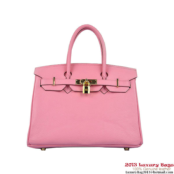 Hermes Birkin 30CM Tote Bags Pink Togo Leather Gold Hermes Birkin 30CM Tote Bags Pink Togo Leather Gold