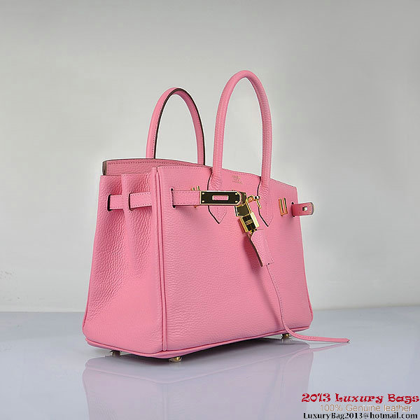 Hermes Birkin 30CM Tote Bags Pink Togo Leather Gold Hermes Birkin 30CM Tote Bags Pink Togo Leather Gold
