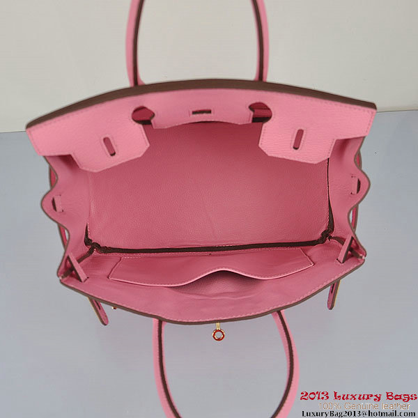 Hermes Birkin 30CM Tote Bags Pink Togo Leather Gold Hermes Birkin 30CM Tote Bags Pink Togo Leather Gold