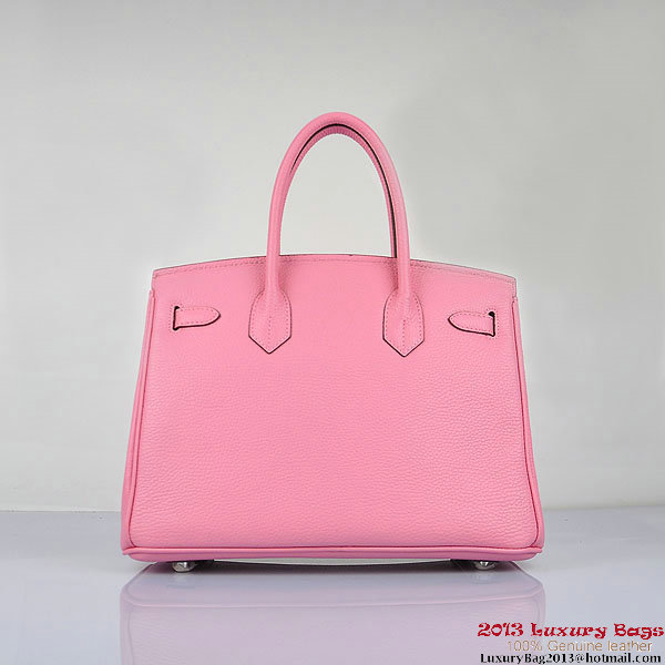 Hermes Birkin 30CM Tote Bags Pink Togo Leather Silver Hermes Birkin 30CM Tote Bags Pink Togo Leather Silver