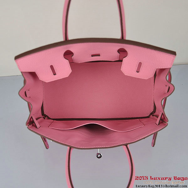 Hermes Birkin 30CM Tote Bags Pink Togo Leather Silver Hermes Birkin 30CM Tote Bags Pink Togo Leather Silver