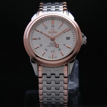 OMEGA DE VILLE Automatic Chronometer Red Gold on Steel Strap OM77214 OMEGA DE VILLE Automatic Chronometer Red Gold on Steel Strap OM77214