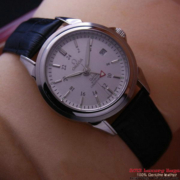 OMEGA DE VILLE Automatic Chronometer Steel on Black Leather Strap OM77202 OMEGA DE VILLE Automatic Chronometer Steel on Black Leather Strap OM77202