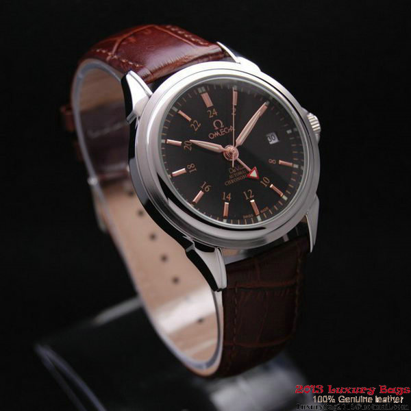 OMEGA DE VILLE Automatic Chronometer Steel on Brown Leather Strap OM77218 OMEGA DE VILLE Automatic Chronometer Steel on Brown Leather Strap OM77218