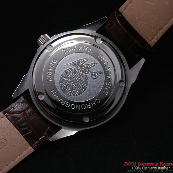 OMEGA DE VILLE Automatic Chronometer Steel on Brown Leather Strap OM77218 OMEGA DE VILLE Automatic Chronometer Steel on Brown Leather Strap OM77218
