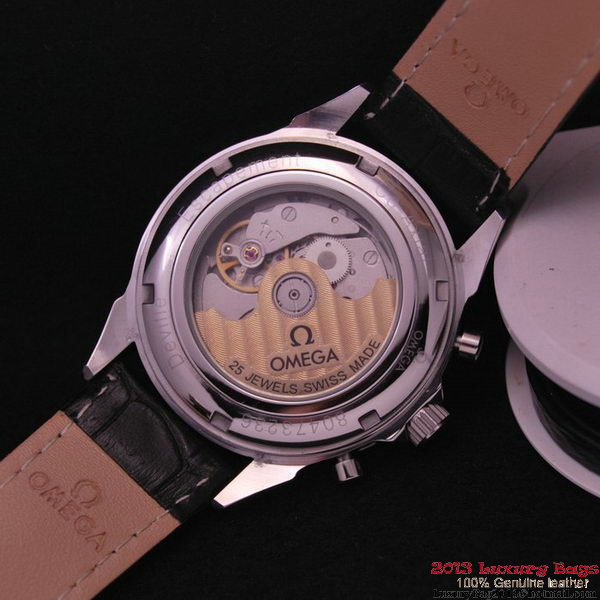 OMEGA DE VILLE CO-AXIAL CHRONOSCOPE Red Gold on Black Leather Strap OM77421 OMEGA DE VILLE CO-AXIAL CHRONOSCOPE Red Gold on Black Leather Strap OM77421