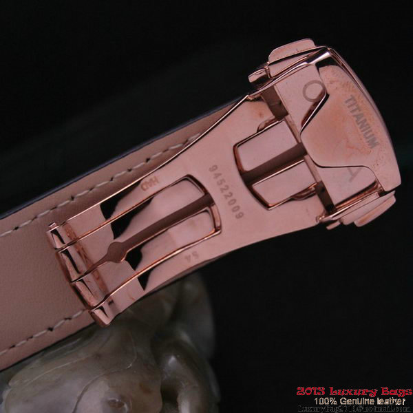 OMEGA DE VILLE CO-AXIAL CHRONOSCOPE Red Gold on Black Leather Strap OM77427 OMEGA DE VILLE CO-AXIAL CHRONOSCOPE Red Gold on Black Leather Strap OM77427