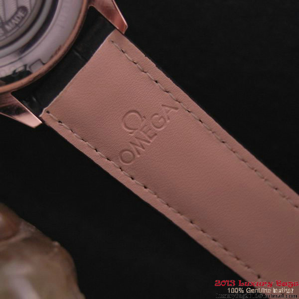 OMEGA DE VILLE CO-AXIAL CHRONOSCOPE Red Gold on Black Leather Strap OM77427 OMEGA DE VILLE CO-AXIAL CHRONOSCOPE Red Gold on Black Leather Strap OM77427