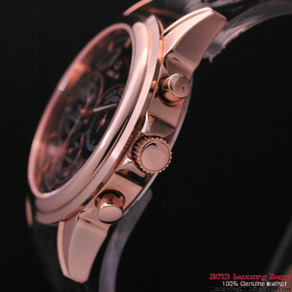 OMEGA DE VILLE CO-AXIAL CHRONOSCOPE Red Gold on Black Leather Strap OM77427 OMEGA DE VILLE CO-AXIAL CHRONOSCOPE Red Gold on Black Leather Strap OM77427