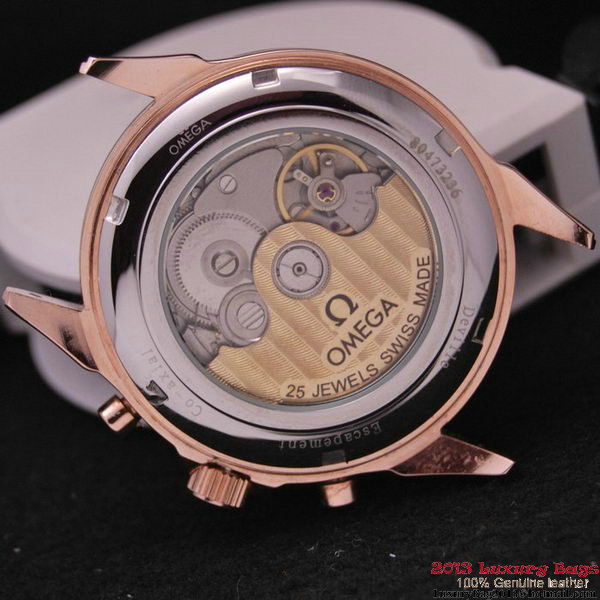 OMEGA DE VILLE CO-AXIAL CHRONOSCOPE Red Gold on Brown Leather Strap OM77424 OMEGA DE VILLE CO-AXIAL CHRONOSCOPE Red Gold on Brown Leather Strap OM77424