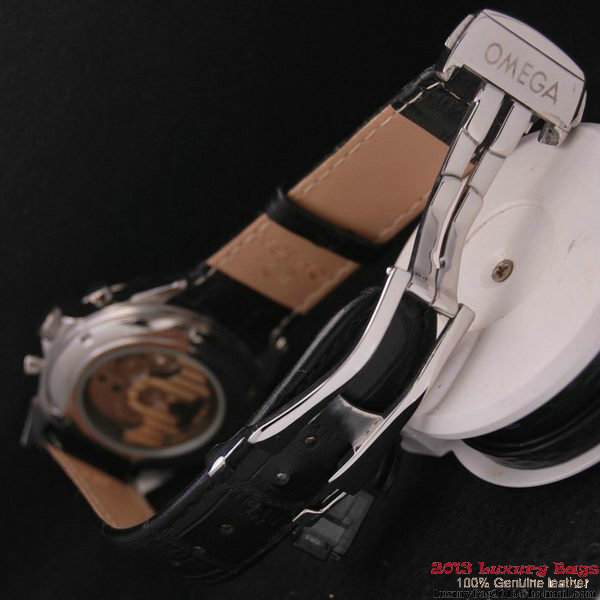 OMEGA DE VILLE CO-AXIAL CHRONOSCOPE Steel on Black Leather Strap OM77402 OMEGA DE VILLE CO-AXIAL CHRONOSCOPE Steel on Black Leather Strap OM77402