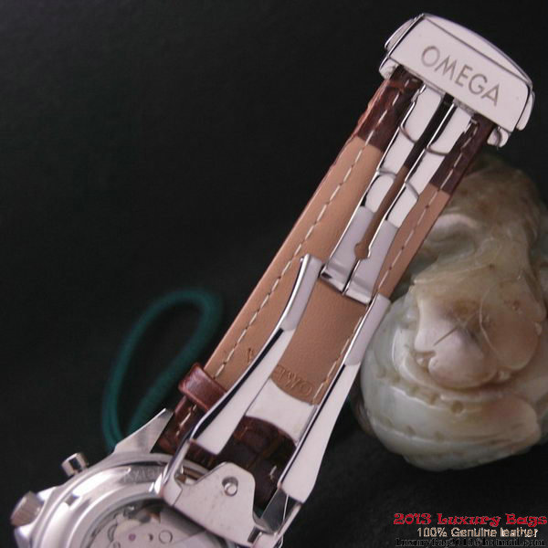 OMEGA DE VILLE CO-AXIAL CHRONOSCOPE Steel on Brown Leather Strap OM77408 OMEGA DE VILLE CO-AXIAL CHRONOSCOPE Steel on Brown Leather Strap OM77408