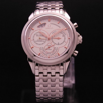 OMEGA DE VILLE CO-AXIAL CHRONOSCOPE Steel on Steel Strap OM77412 OMEGA DE VILLE CO-AXIAL CHRONOSCOPE Steel on Steel Strap OM77412
