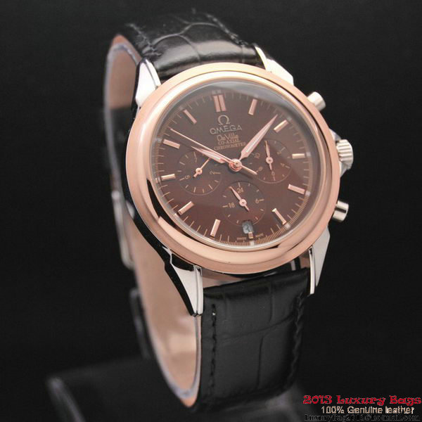 OMEGA DE VILLE CO-AXIAL Chronometer Red Gold on Black Leather Strap OM77510 OMEGA DE VILLE CO-AXIAL Chronometer Red Gold on Black Leather Strap OM77510
