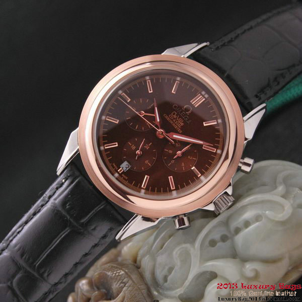 OMEGA DE VILLE CO-AXIAL Chronometer Red Gold on Black Leather Strap OM77510 OMEGA DE VILLE CO-AXIAL Chronometer Red Gold on Black Leather Strap OM77510