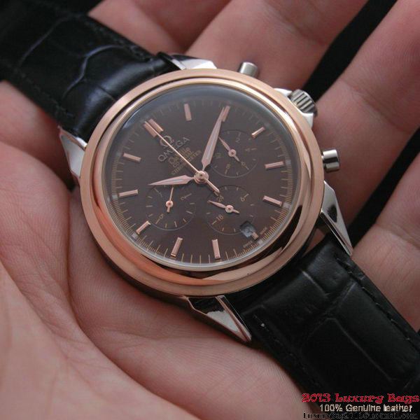 OMEGA DE VILLE CO-AXIAL Chronometer Red Gold on Black Leather Strap OM77510 OMEGA DE VILLE CO-AXIAL Chronometer Red Gold on Black Leather Strap OM77510